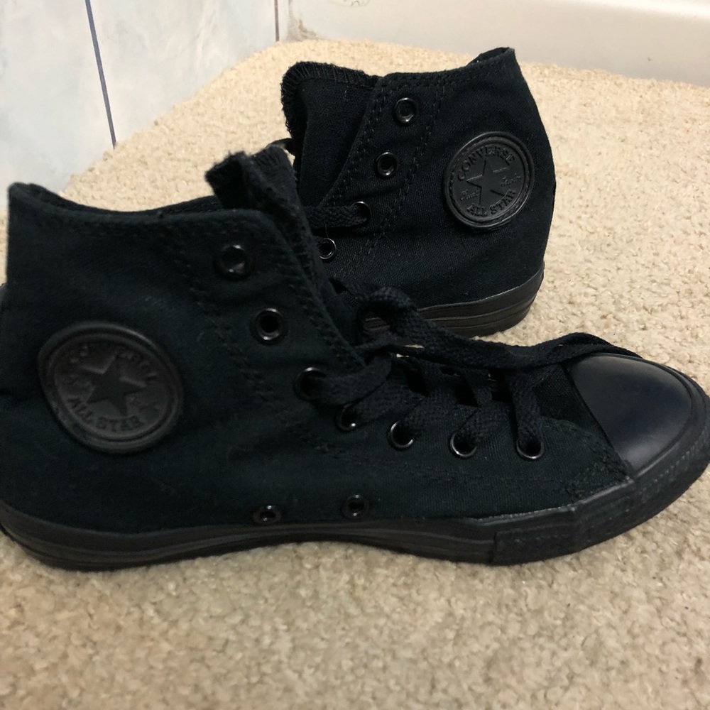High top black converse